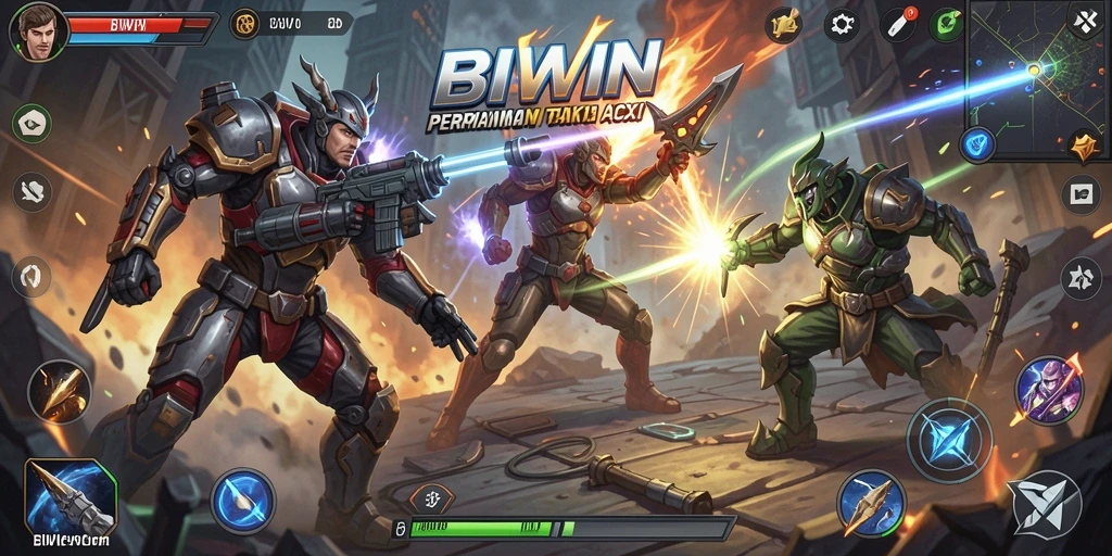 Tampilan gameplay seru dan aksi mendebarkan dalam BIWIN.
