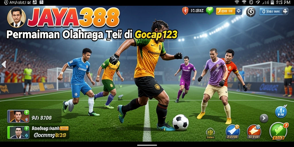 Tampilan gameplay olahraga yang seru dan interaktif di JAYA388.