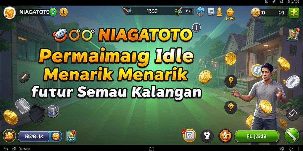 Tampilan gameplay menawan di NIAGATOTO dengan elemen Idle yang menarik.