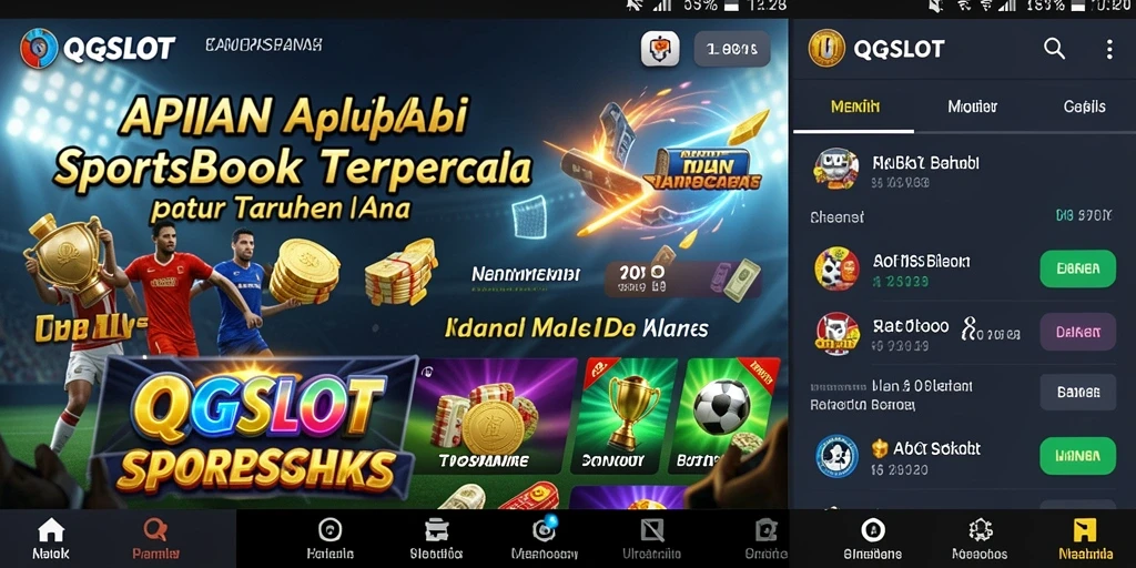 Screenshot menampilkan antarmuka taruhan olahraga QQSLOT yang menarik.