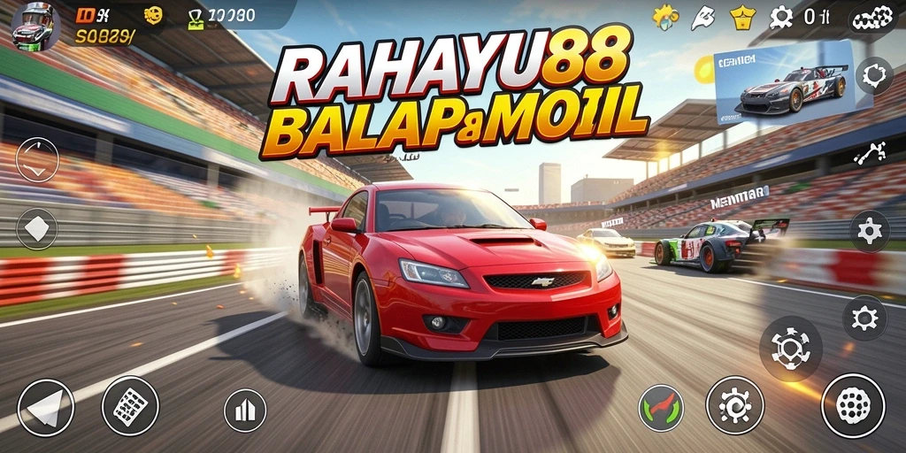 Screenshot RAHAYU88 menampilkan balapan yang penuh aksi dan kecepatan tinggi.