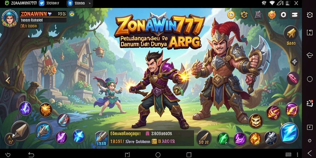 Tampilan seru gameplay ARPG ZONAWIN777 yang memukau.